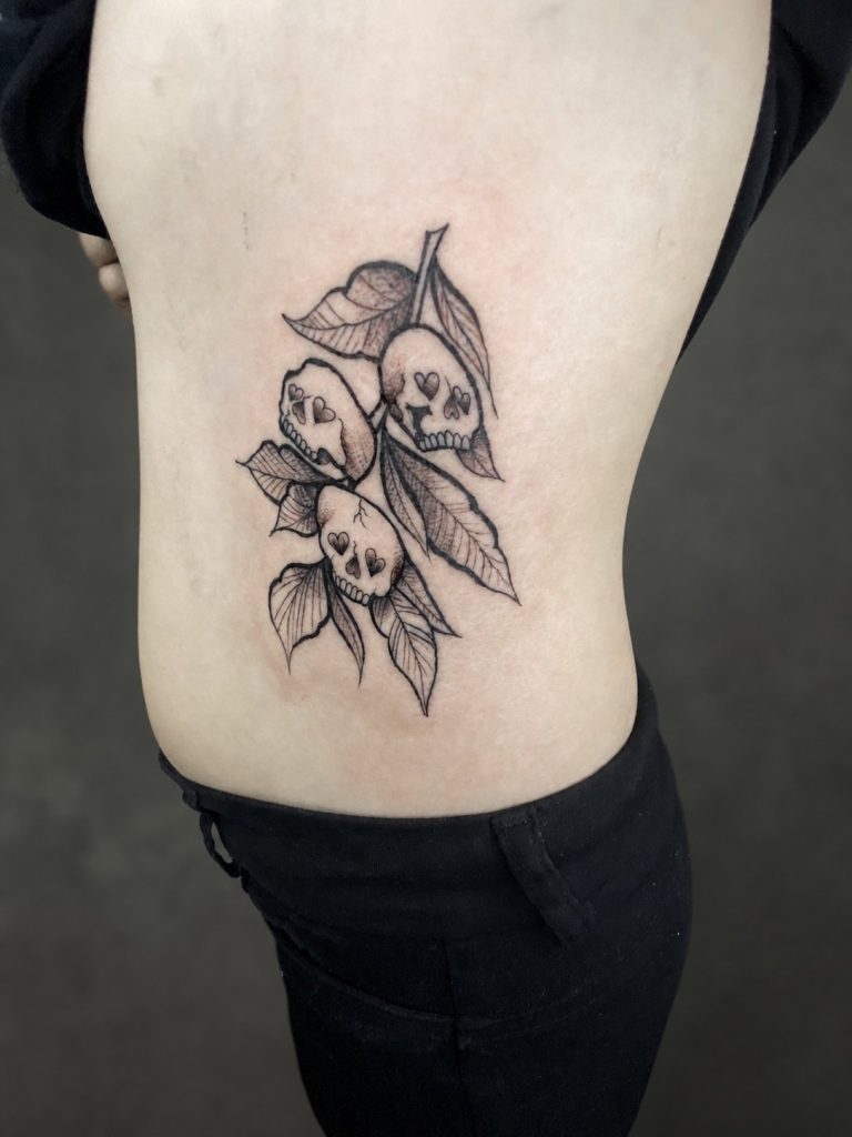 Fine line tattoo by Woke Tattoo Studio in Randburg