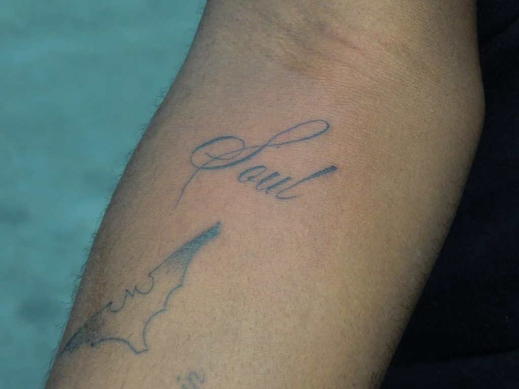 Fine line tattoo by Woke Tattoo Studio in Randburg