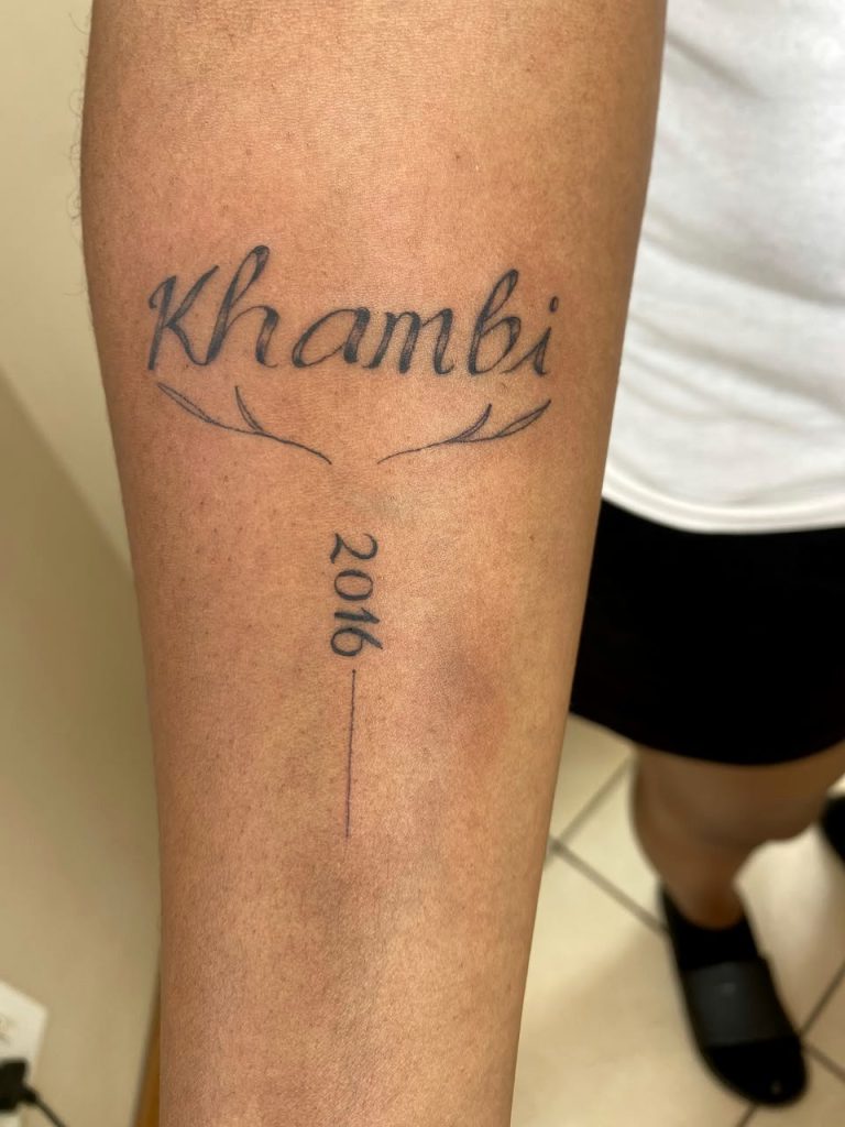 Fine line tattoo by Woke Tattoo Studio in Randburg