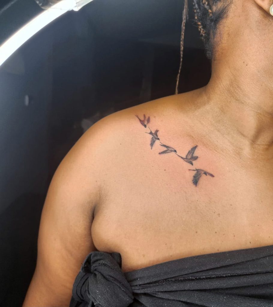 Fine line tattoo by Woke Tattoo Studio in Randburg