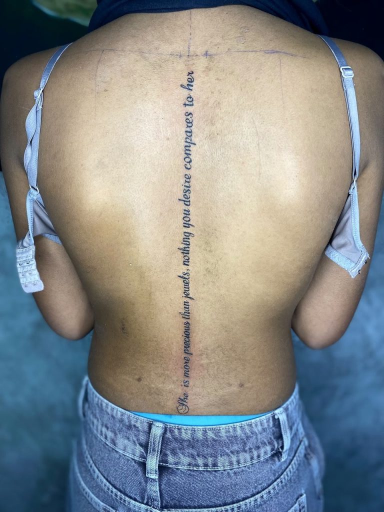 Fine line tattoo by Woke Tattoo Studio in Randburg