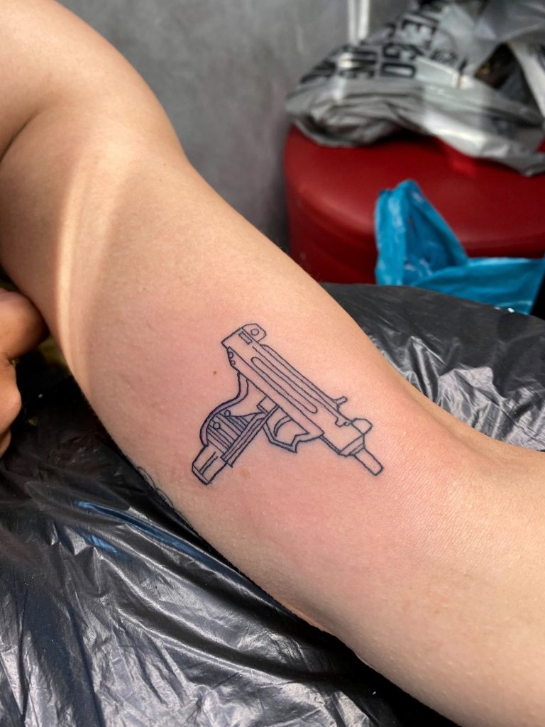 Fine line tattoo by Woke Tattoo Studio in Randburg