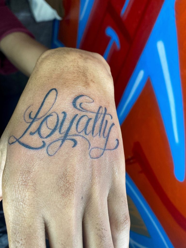 Fine line tattoo by Woke Tattoo Studio in Randburg