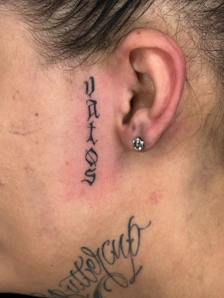 Fine line tattoo by Woke Tattoo Studio in Randburg