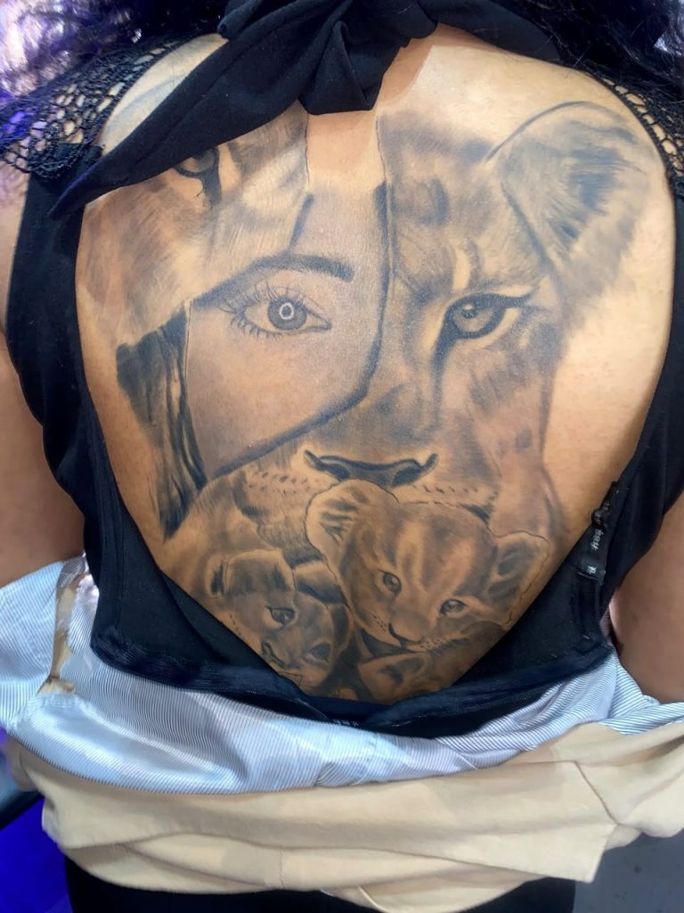 Black and grey tattoo by Woke Tattoo Studio