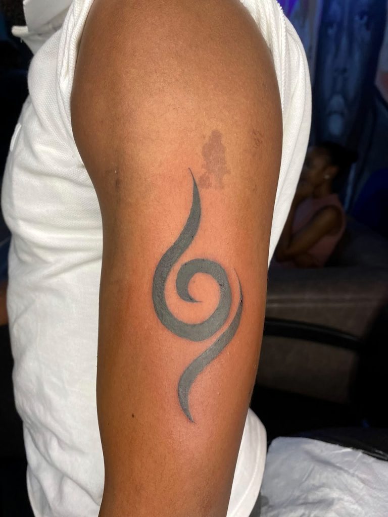 Fine line tattoo by Woke Tattoo Studio in Randburg