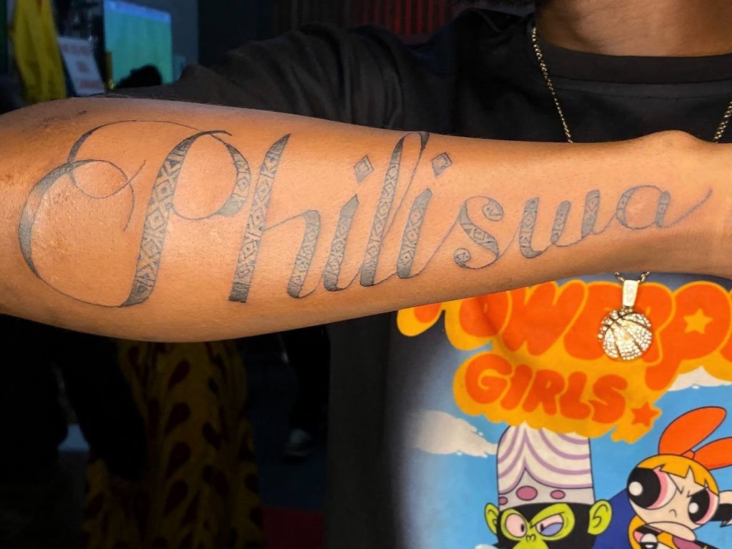 Fine line tattoo by Woke Tattoo Studio in Randburg