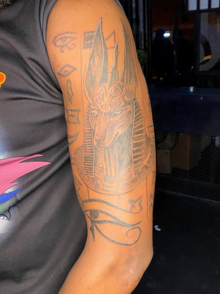 Black and grey tattoo by Woke Tattoo Studio