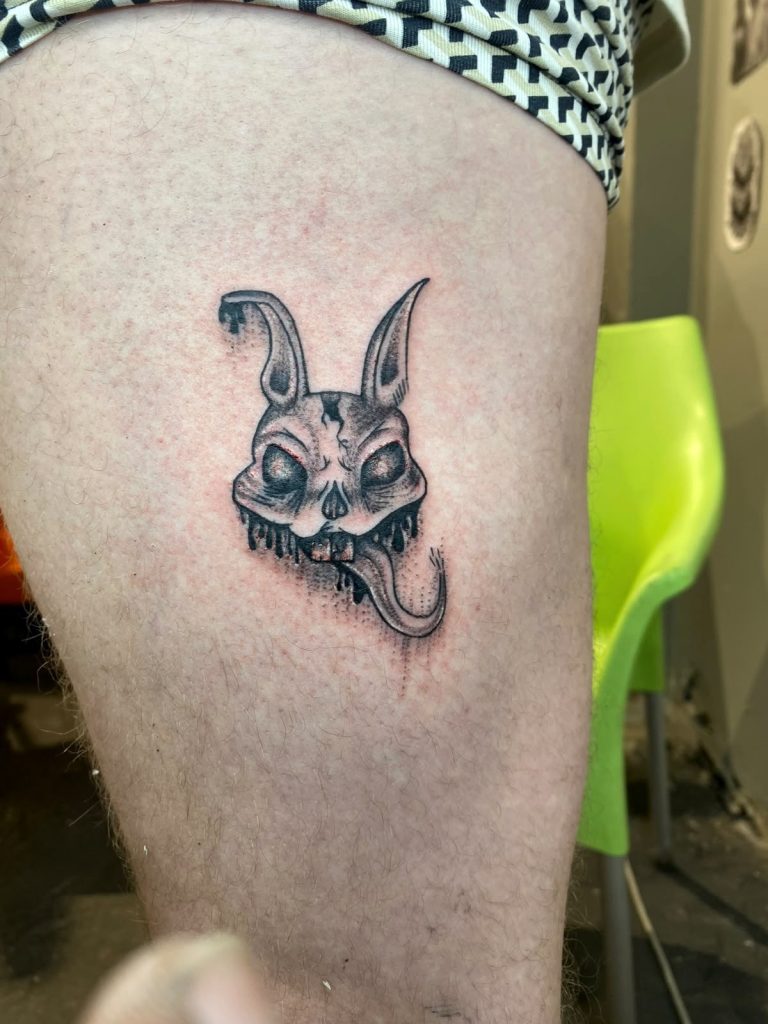 Fine line tattoo by Woke Tattoo Studio in Randburg