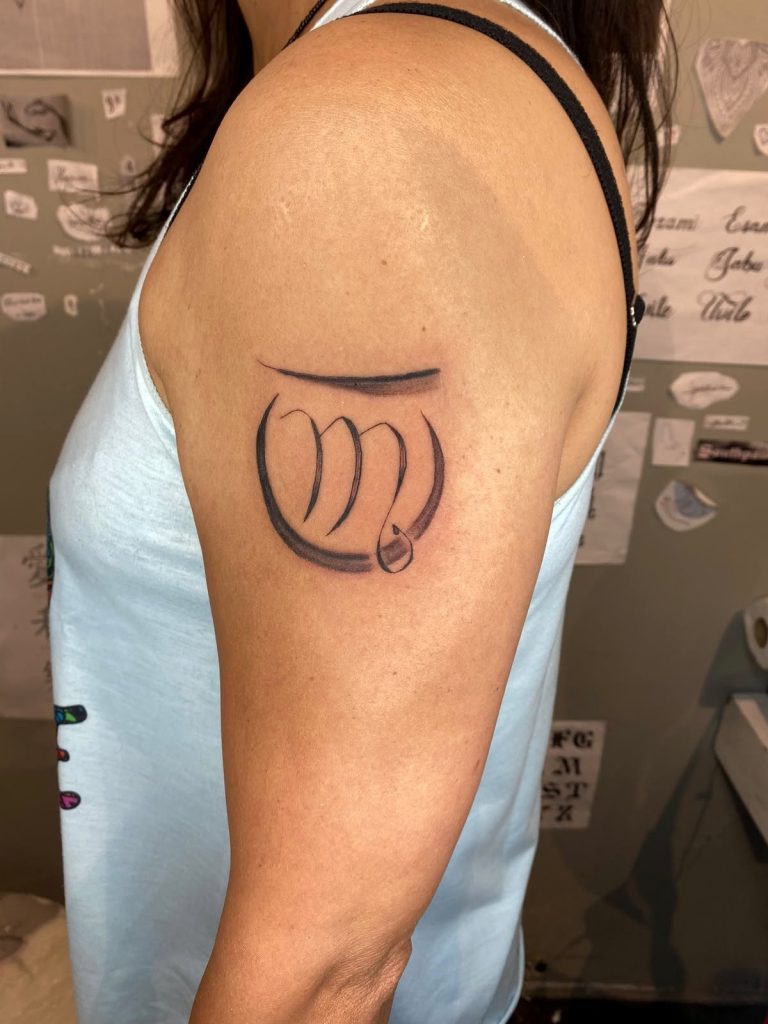 Fine line tattoo by Woke Tattoo Studio in Randburg