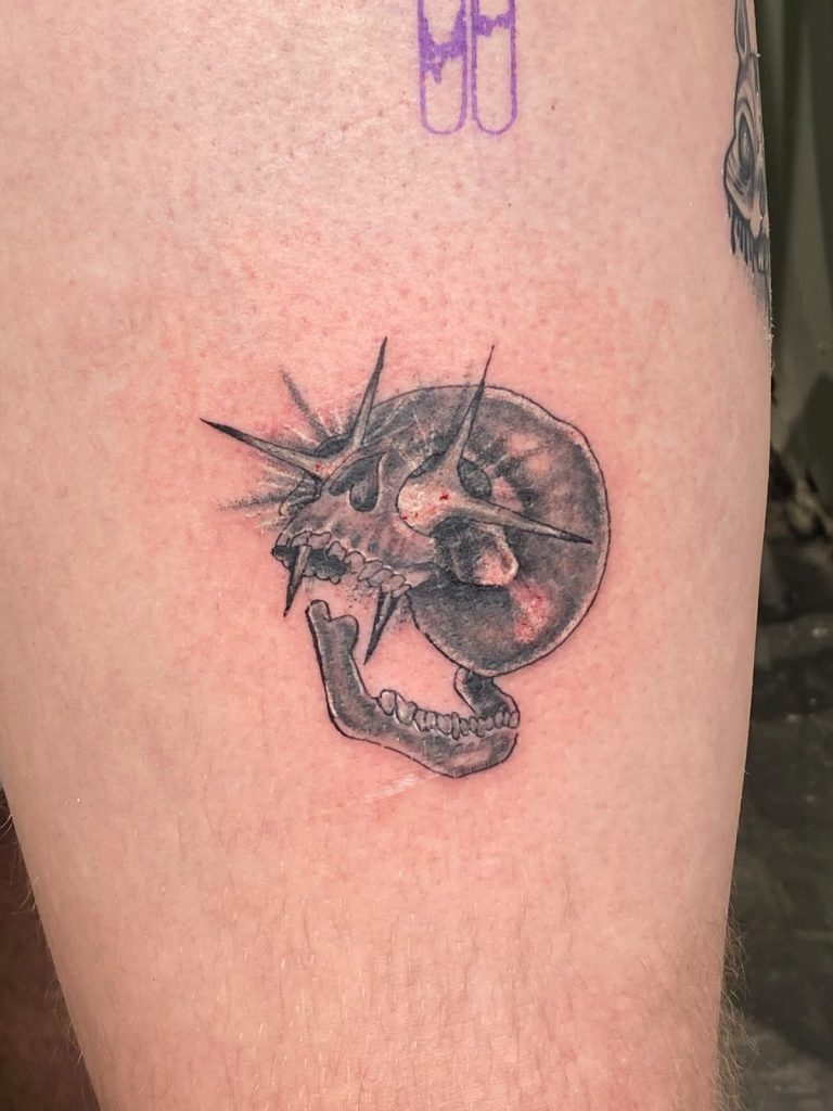 Fine line tattoo by Woke Tattoo Studio in Randburg