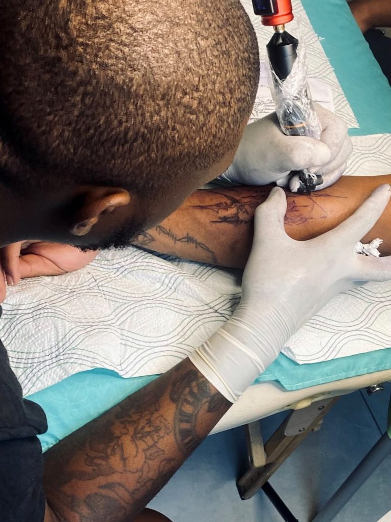 Luxury home tattoo experience by Woke Tattoo Studio in Johannesburg