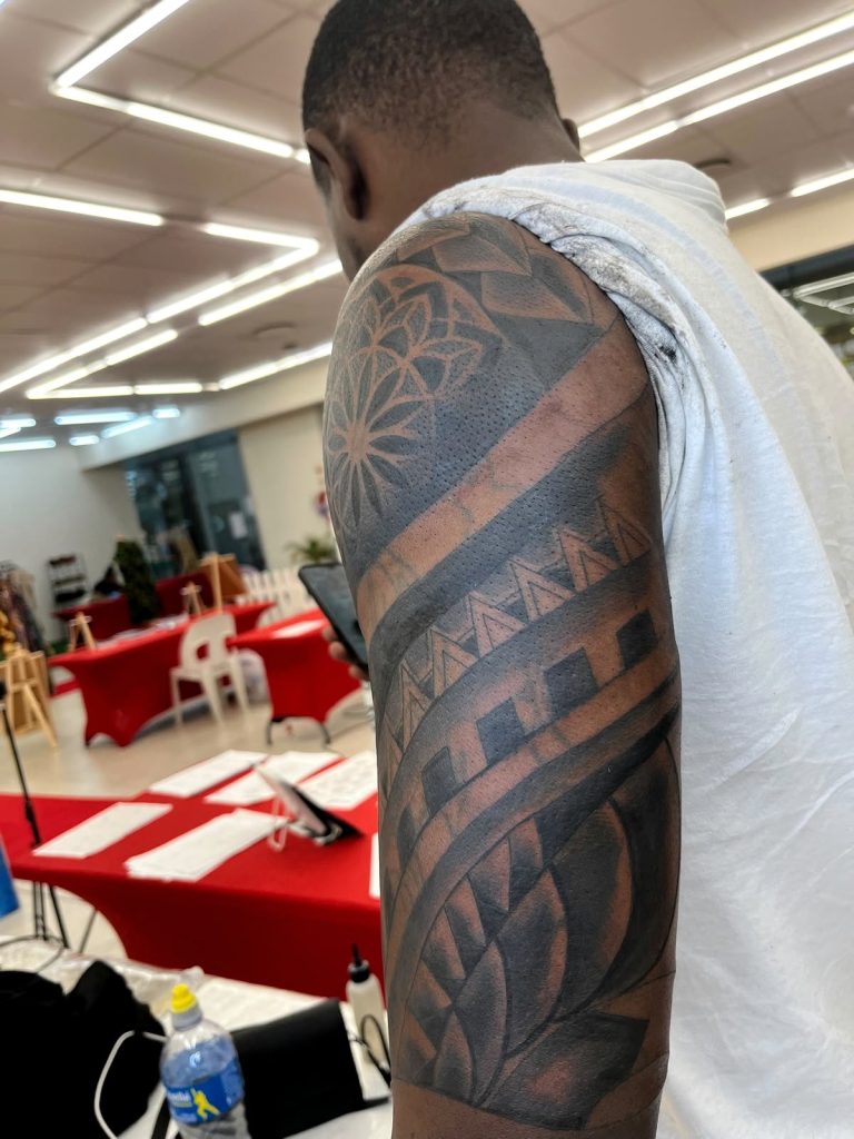 Finished cover-up tattoo by Woke Tattoo Studio