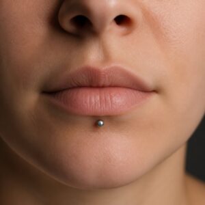 Labret piercing