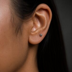 Upper lobe piercing